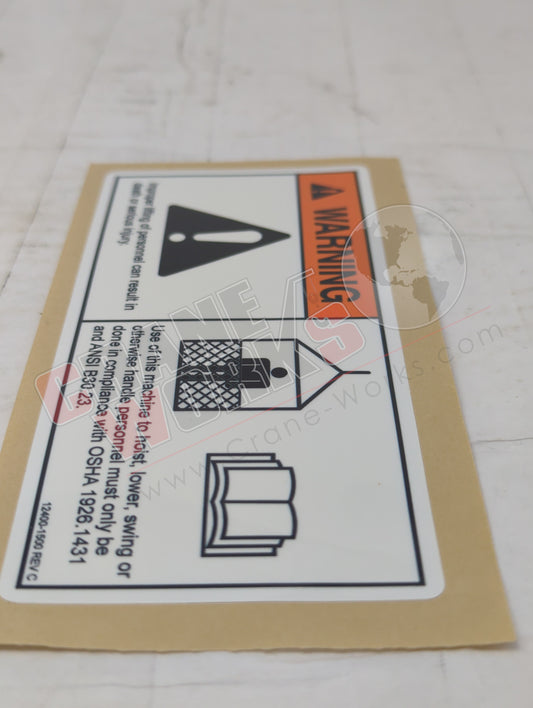 12400-1500 | New Decal, Personnel