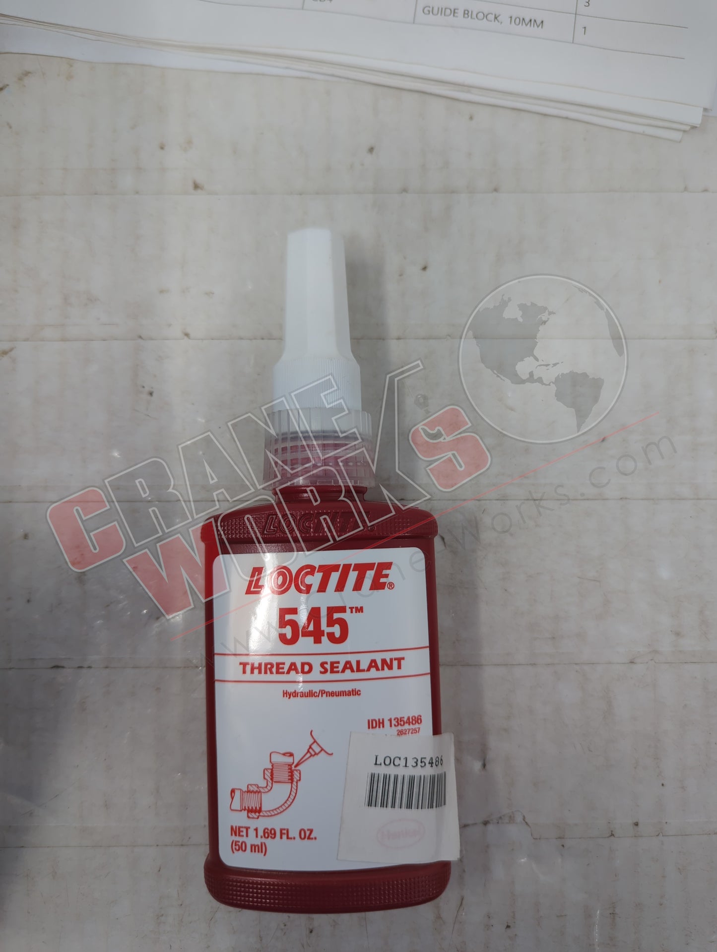 LOC135486 | New Loctite 545 Pneu/Hyd Thrd Sealant 50 Ml (Ea)