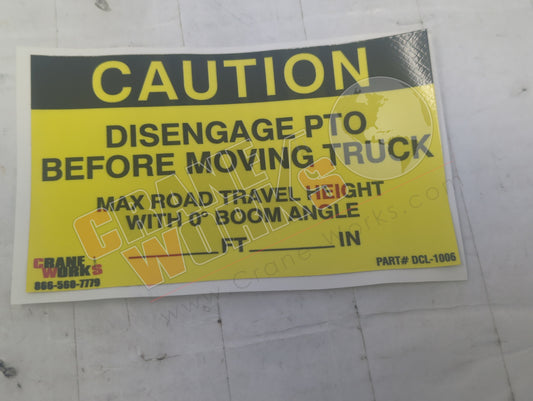 DCL-1006 | New Disengage Pto/Height