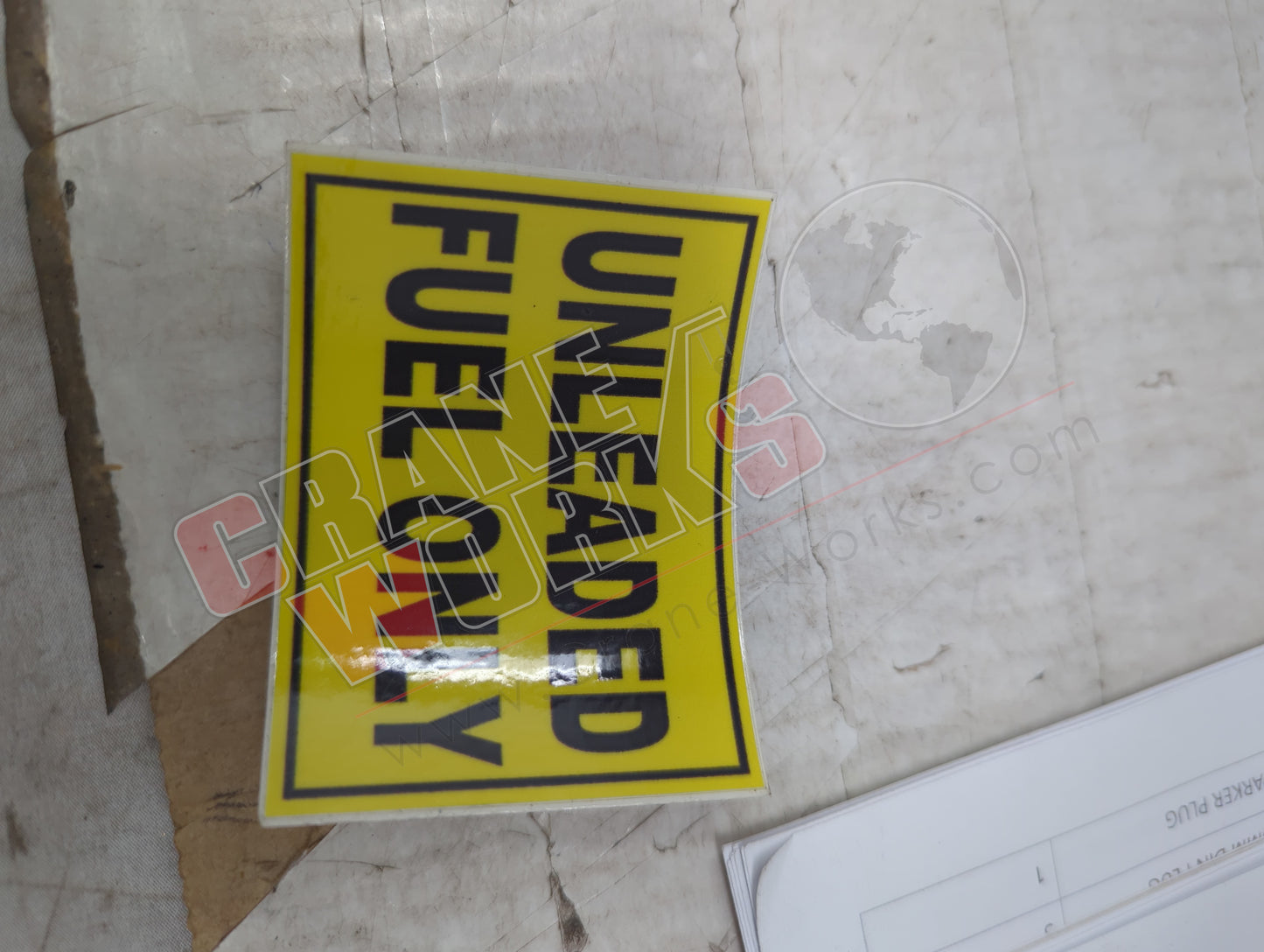 UNLEADED | New Unleaded Fuel Only Decal