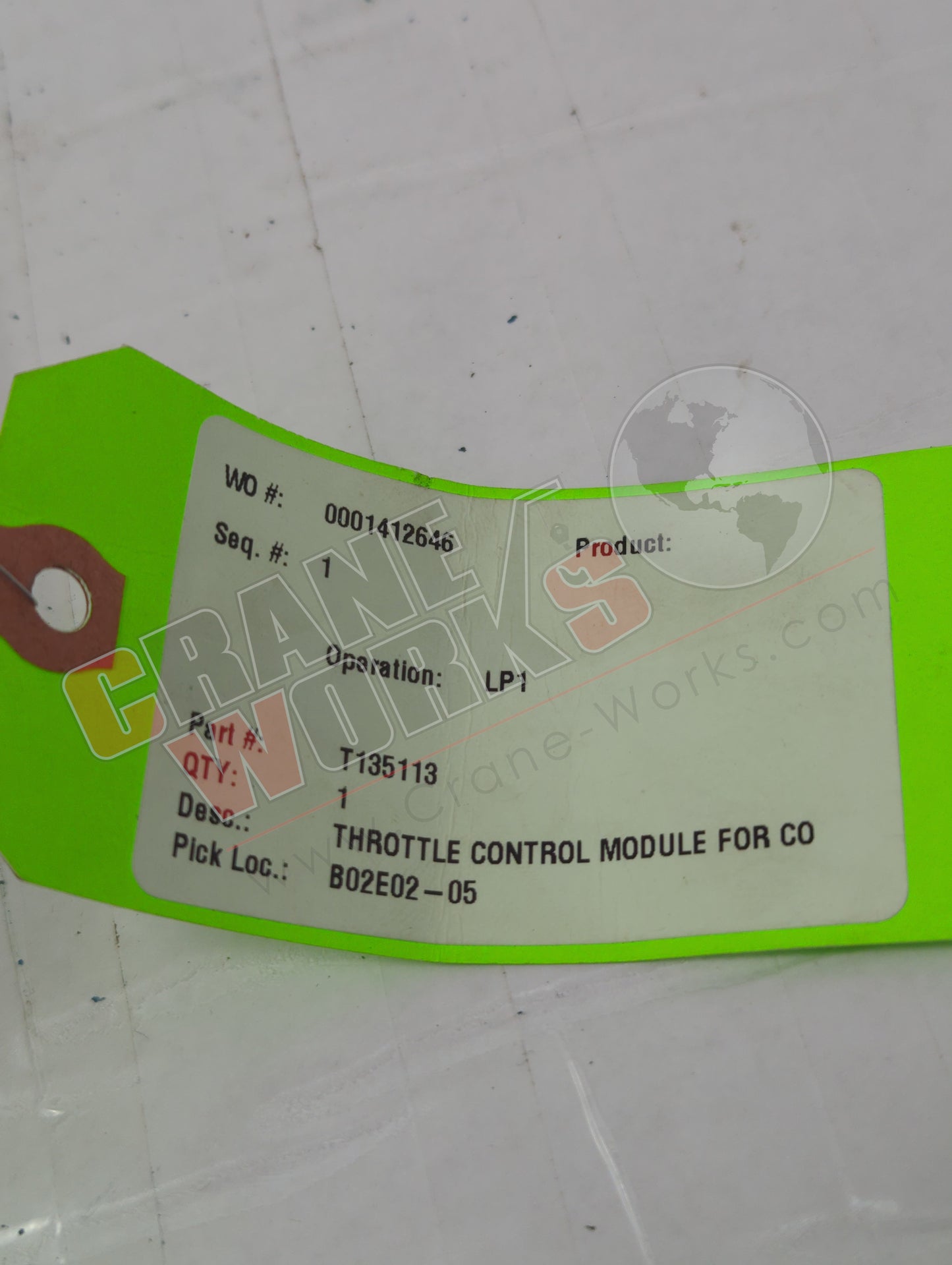 T135113 | New Throttle Control Module For Co