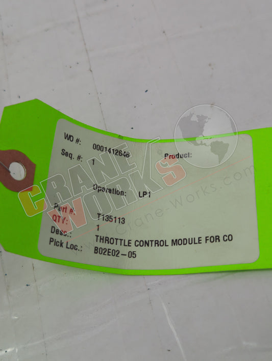T135113 | New Throttle Control Module For Co