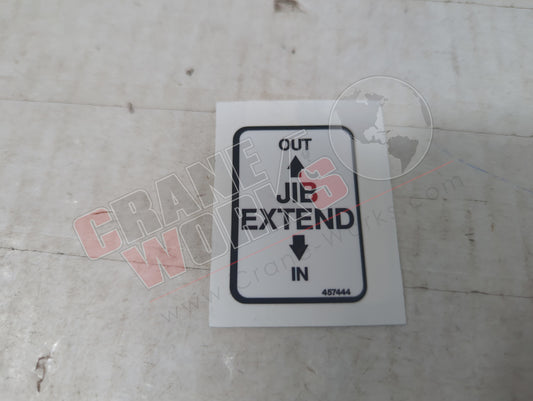 457444TU | New Decal Ucv Jib Extension