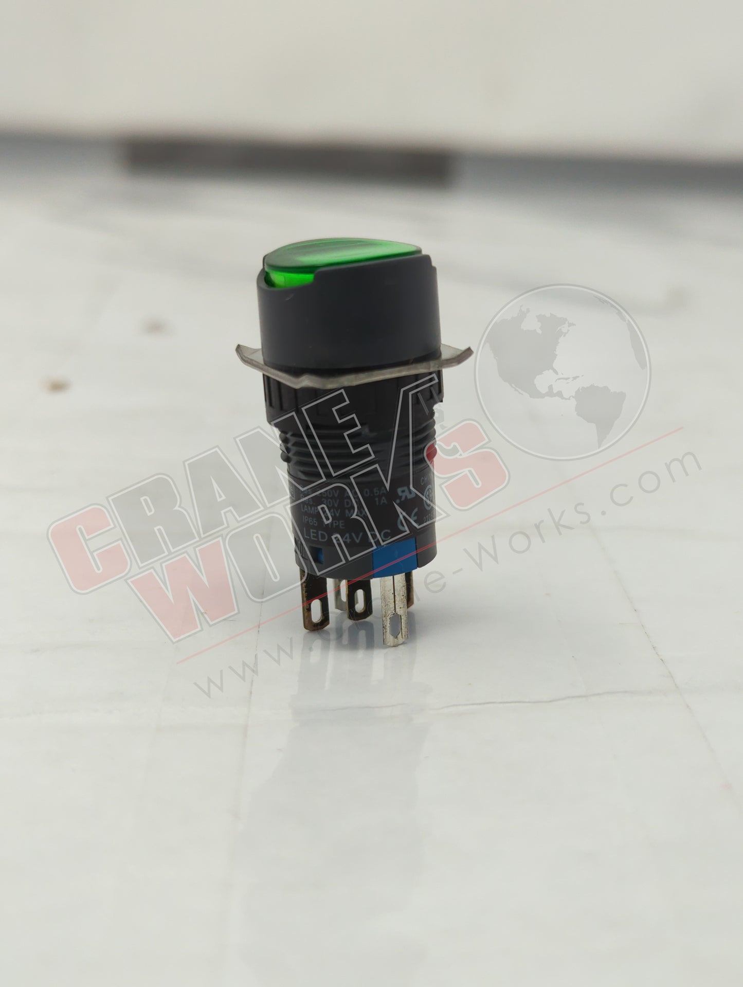 EEA4725 | New Taster+Led 16 Mm (Green)