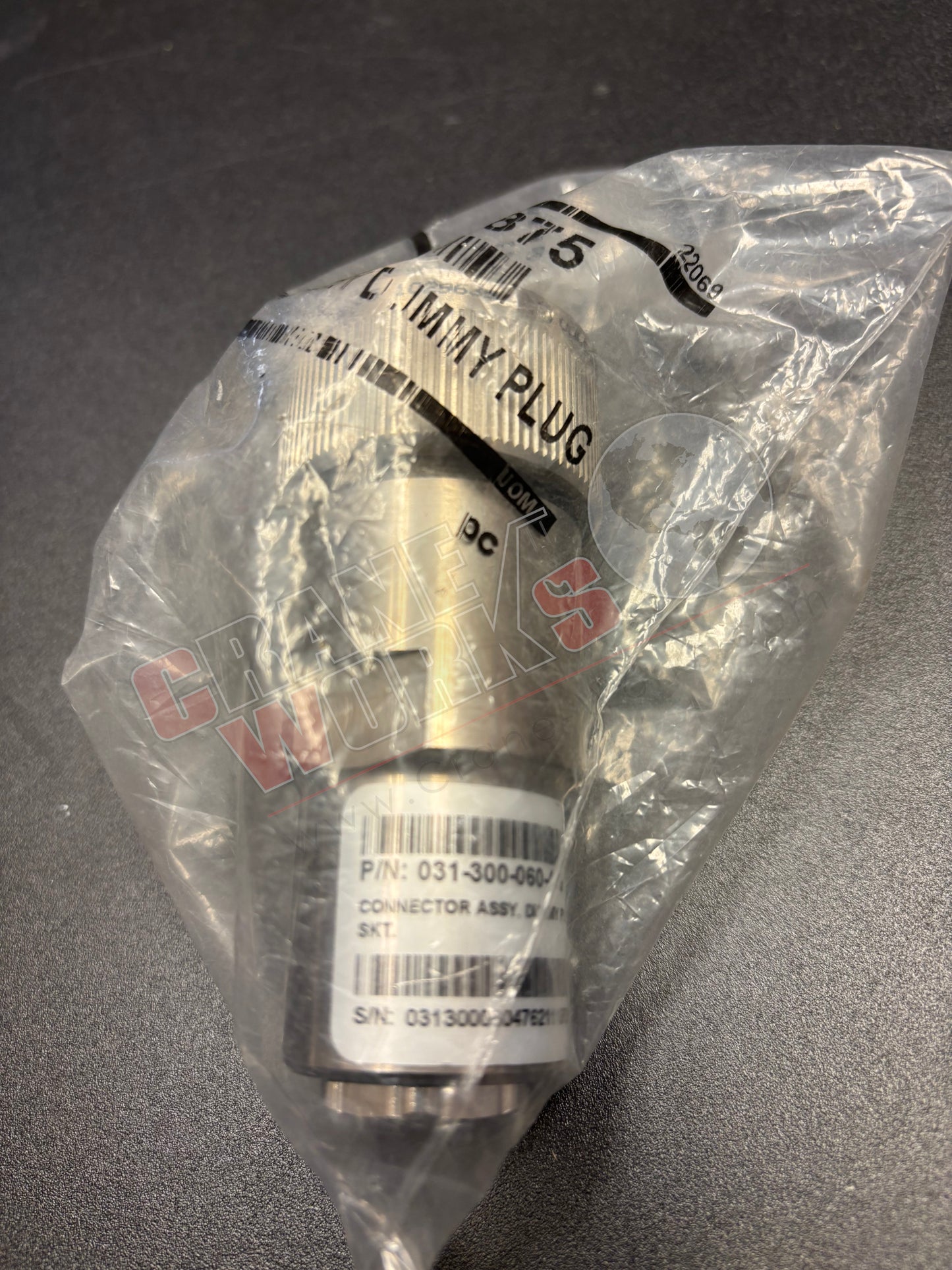 Picture of 9333103875, a  New 17-Pin Dummy Plug, angle 3.