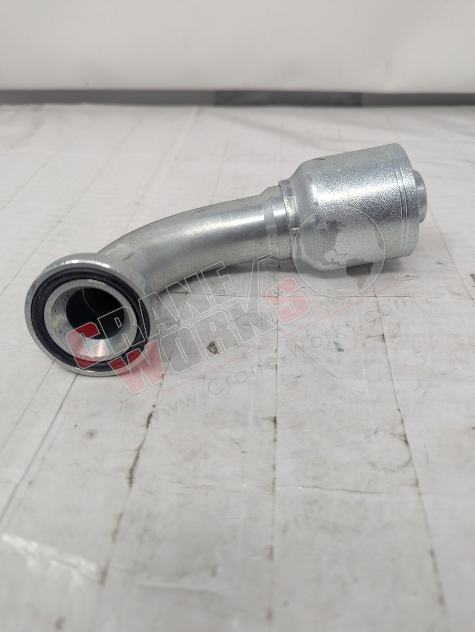 Picture of Kp46904, a  New Parkrimp  90Dg. Elb Flange, 1X1, angle 3.