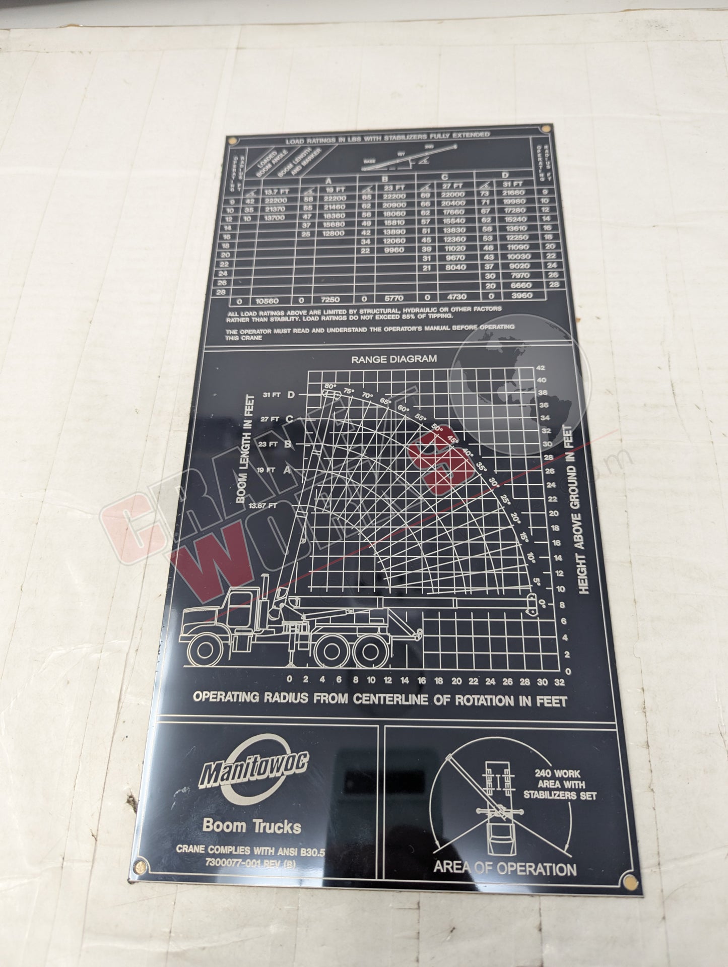 Picture of 7300077.001, a  New Load Chart, angle 2.