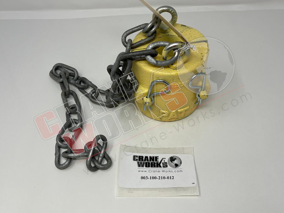 003-100-210-012 | New Weight & Chain Assy; A2B – CraneWorks