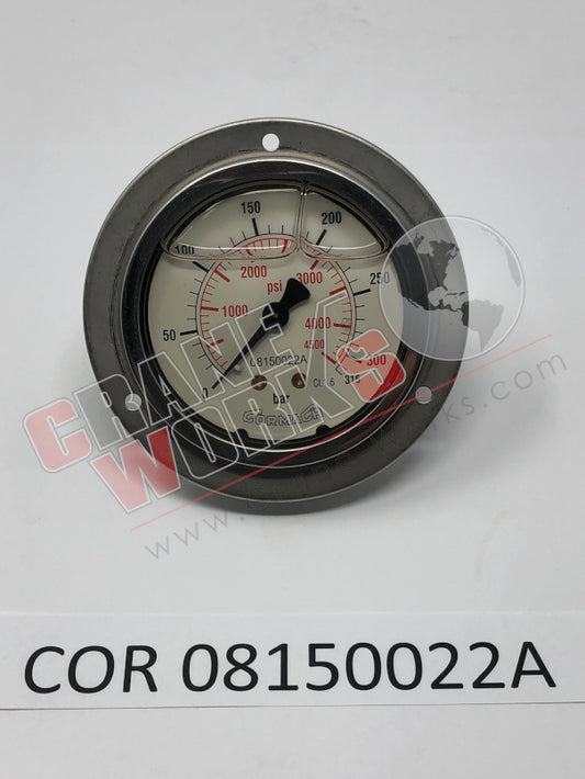 Picture of COR 08150022A NEW PRESSURE GAUGE
