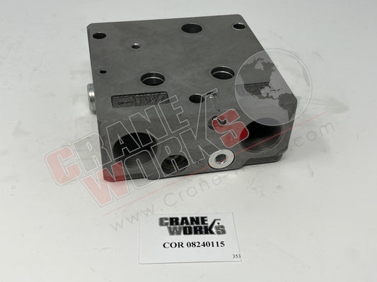 Picture of 08240115, CONTROL BANK PART (INLET HEAD)