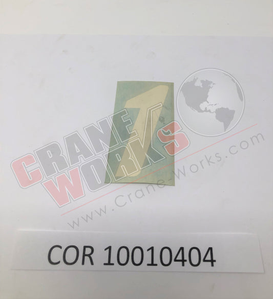 Picture of COR 10010404 NEW PLATE/STICKER   Q02