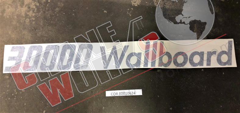 Picture of 10010624 NEW PLATE/STICKER 30000 WALLBOARD