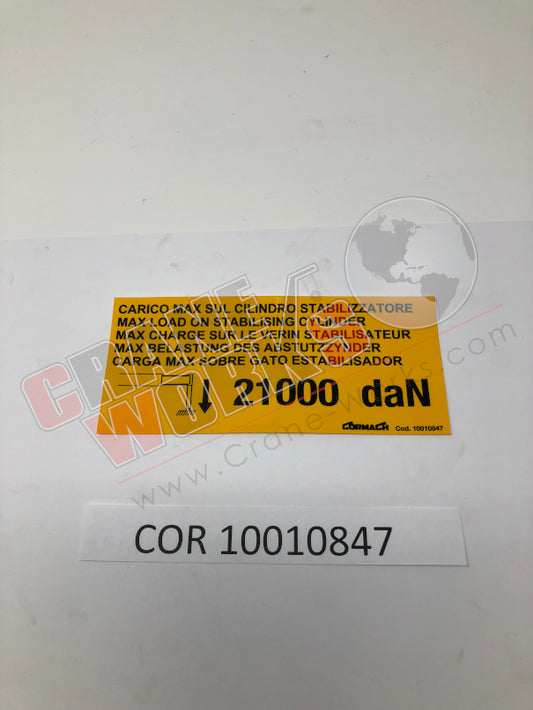 Picture of COR 10010847 NEW DECAL KIT