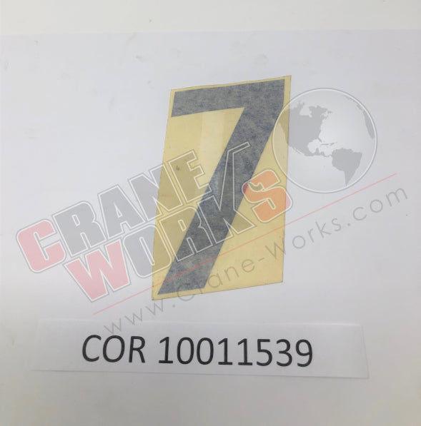 Picture of COR 10011539 NEW PLATE/STICKER #7