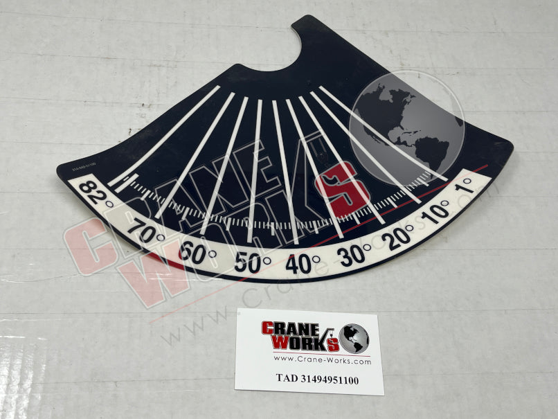 31494951100 | NEW BOOM ANGLE DECAL – CraneWorks