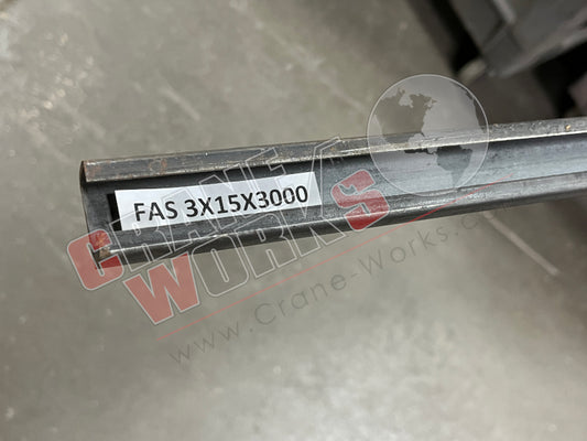 Picture of FAS 3X15X3000 NEW GUIDE SHOE TRACK BY THE FOOT