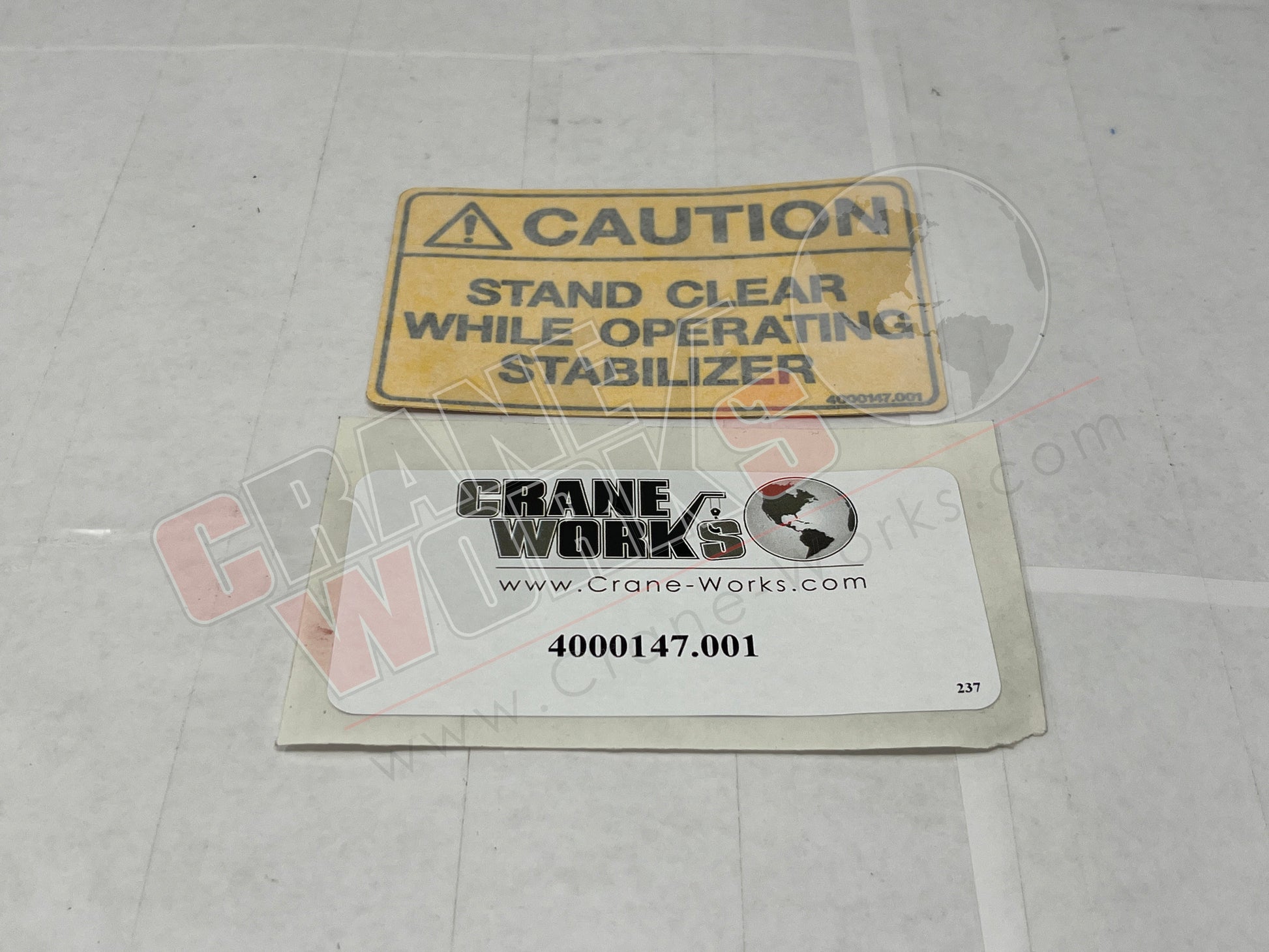 Picture of 4000147.001, CAU STAND CLEAR DECAL