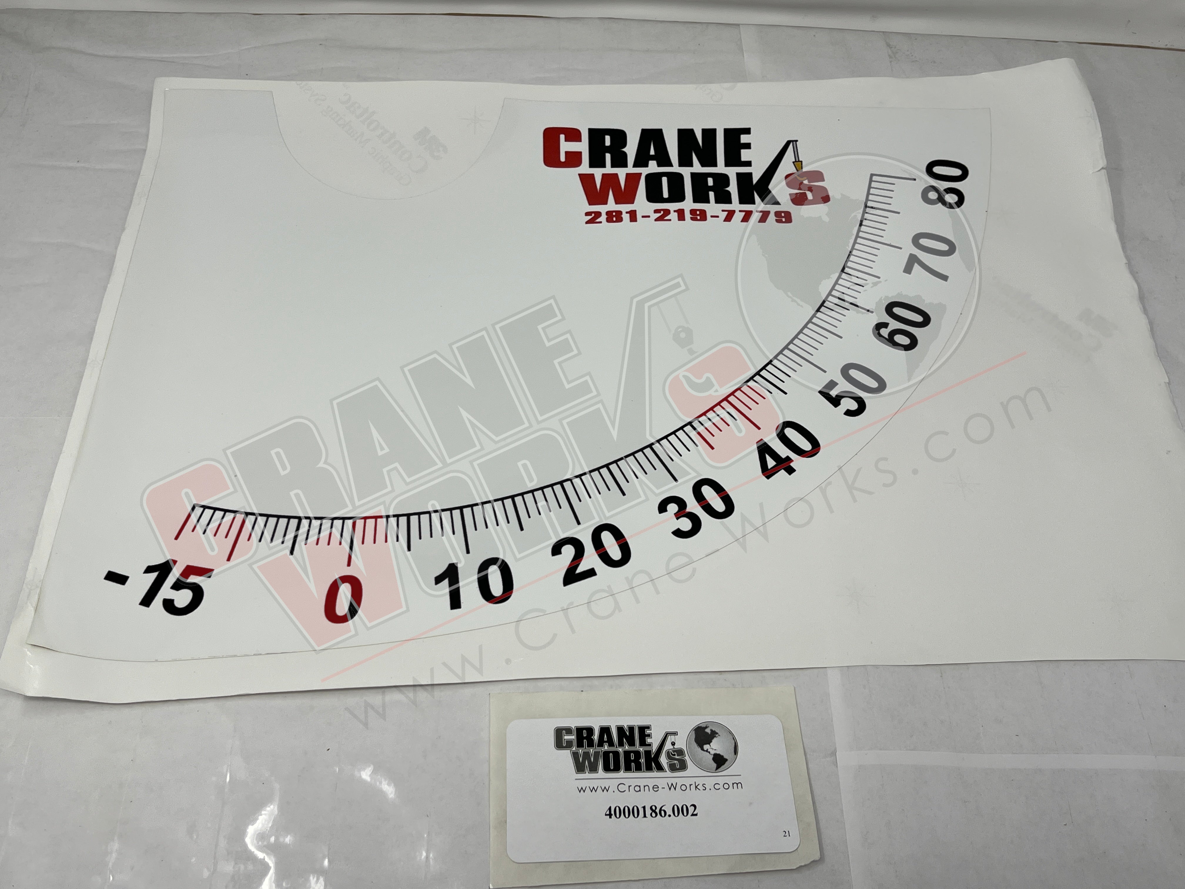 4000186.002 | New LH Boom Angle Indicator Decal – CraneWorks