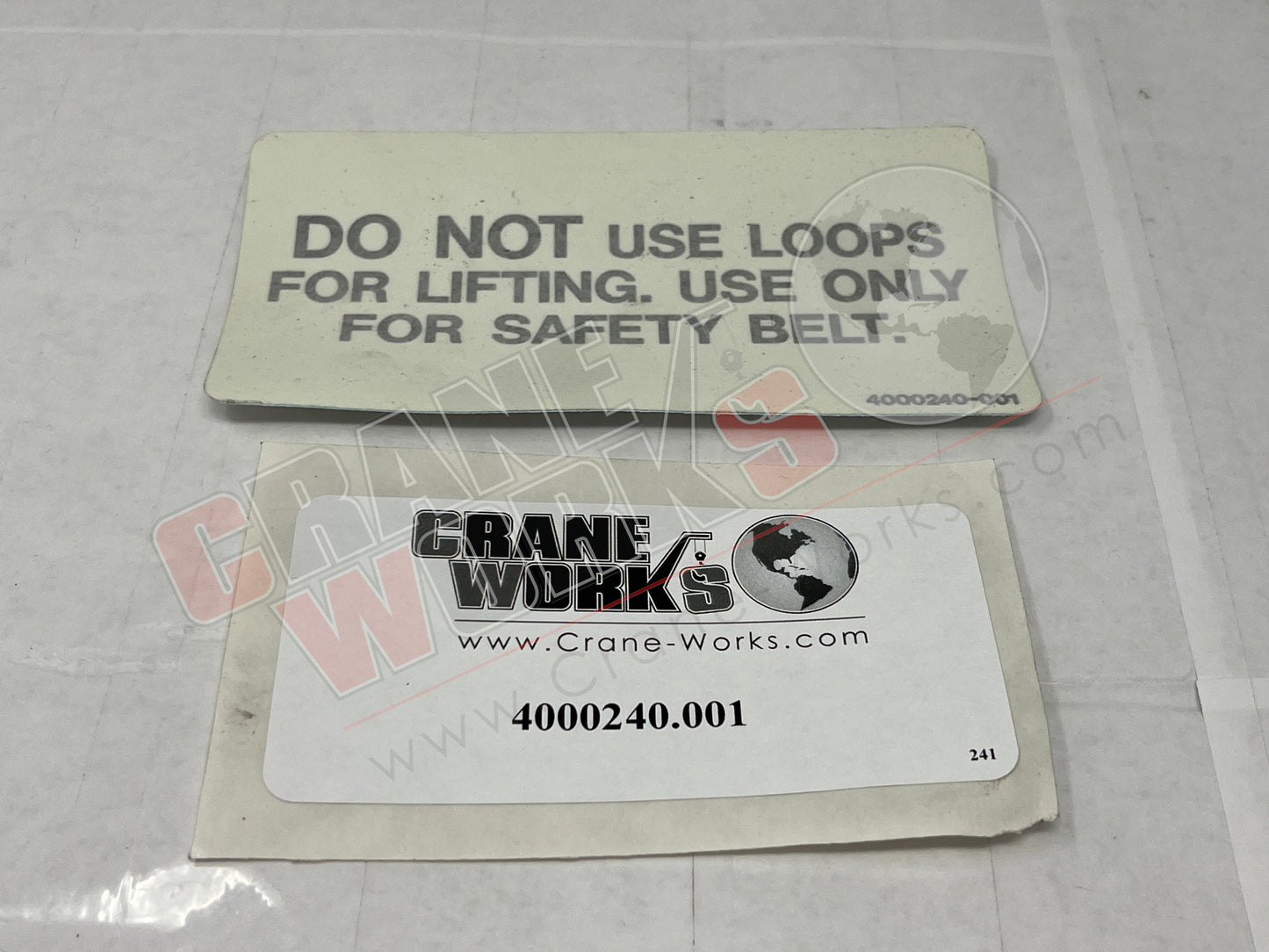 Picture of 4000240.001, DO NOT USE LOOPS DECAL