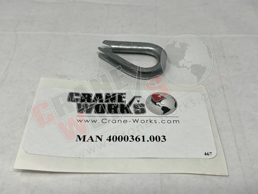 Picture of 4000361.003, THIMBLE; WIRE ROPE 3/16"