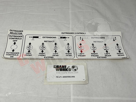 Picture of 4000588.006, DECAL; OUTRIGGER CONTROL