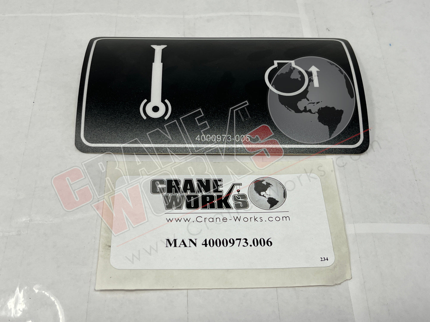 Picture of 4000973.006, NAMEPLATE, BRAKE/THROTTLE