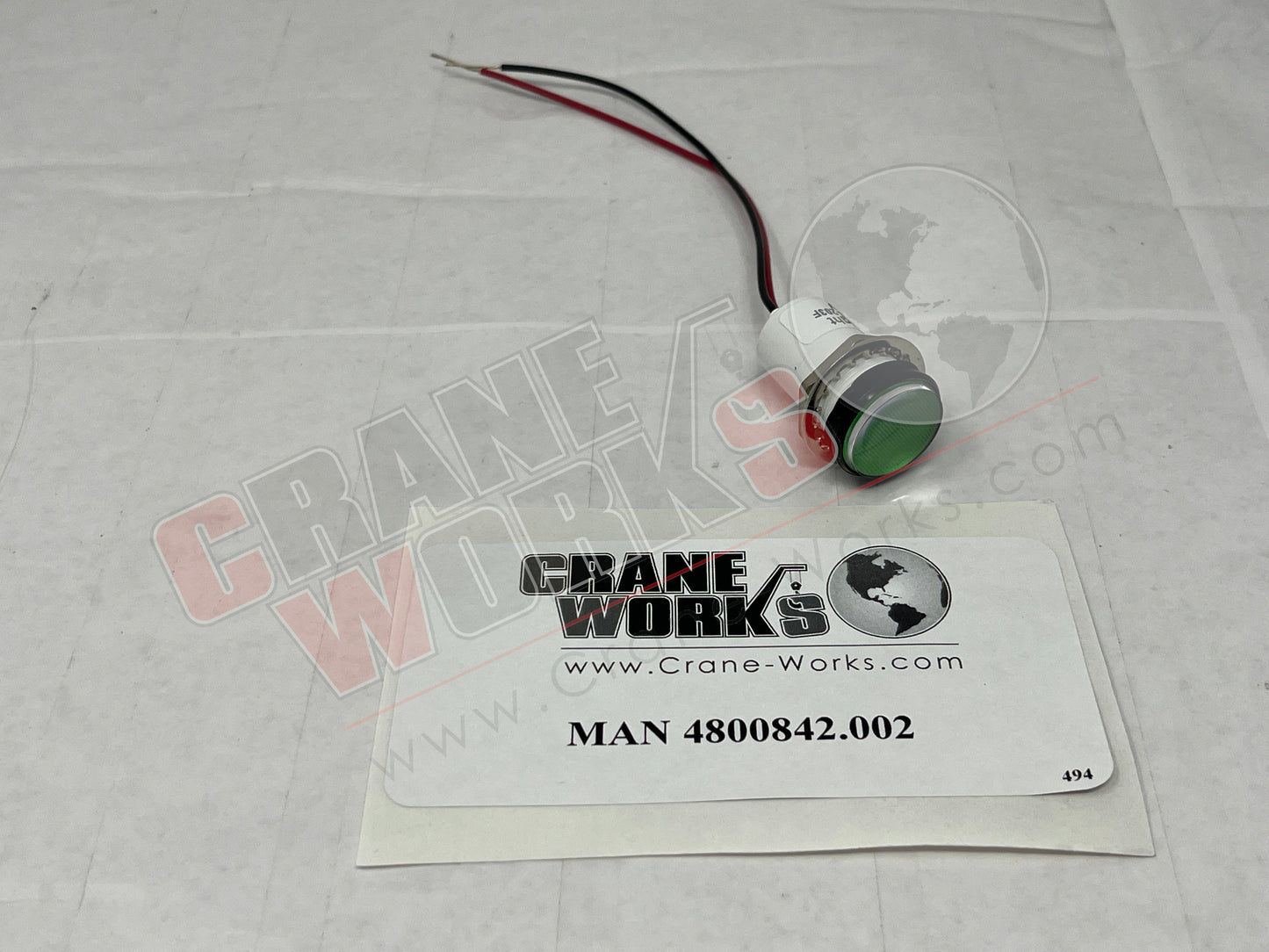 Picture of 4800842.002, LED LIGHT ASSY GREEN 12VDC *NOTE*