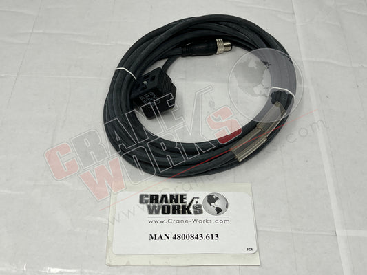 Picture of 4800843.613, CABLE ASSY 3C M12 ST PLUG/DIN