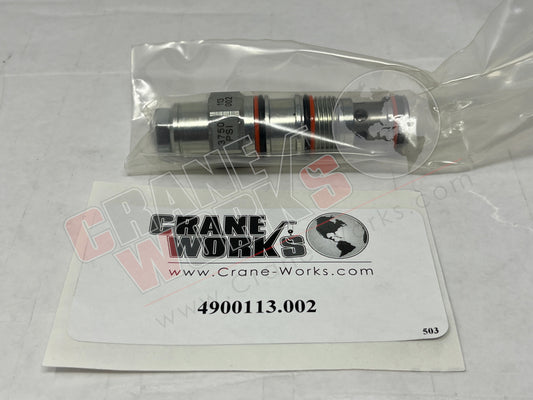 Picture of 4900113.002, VALVE COUNTERBALANCE