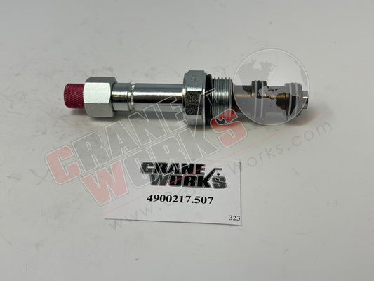 Picture of 4900217.507, VALVE STEM; 3-WAY /MANUAL O'RIDE RED KNURLED KNOB