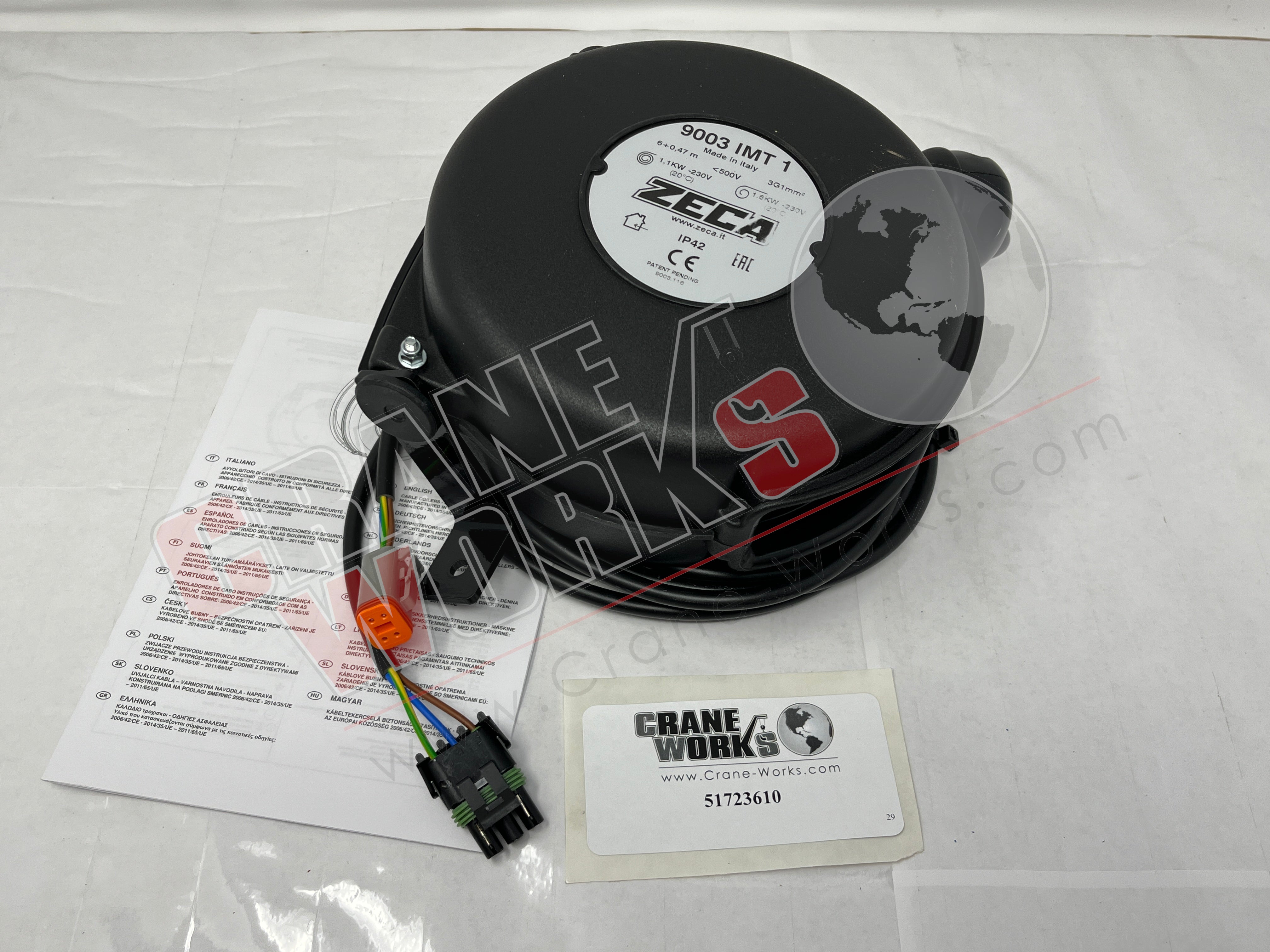51723610 | NEW CORD REEL ASM- 30FT – CraneWorks