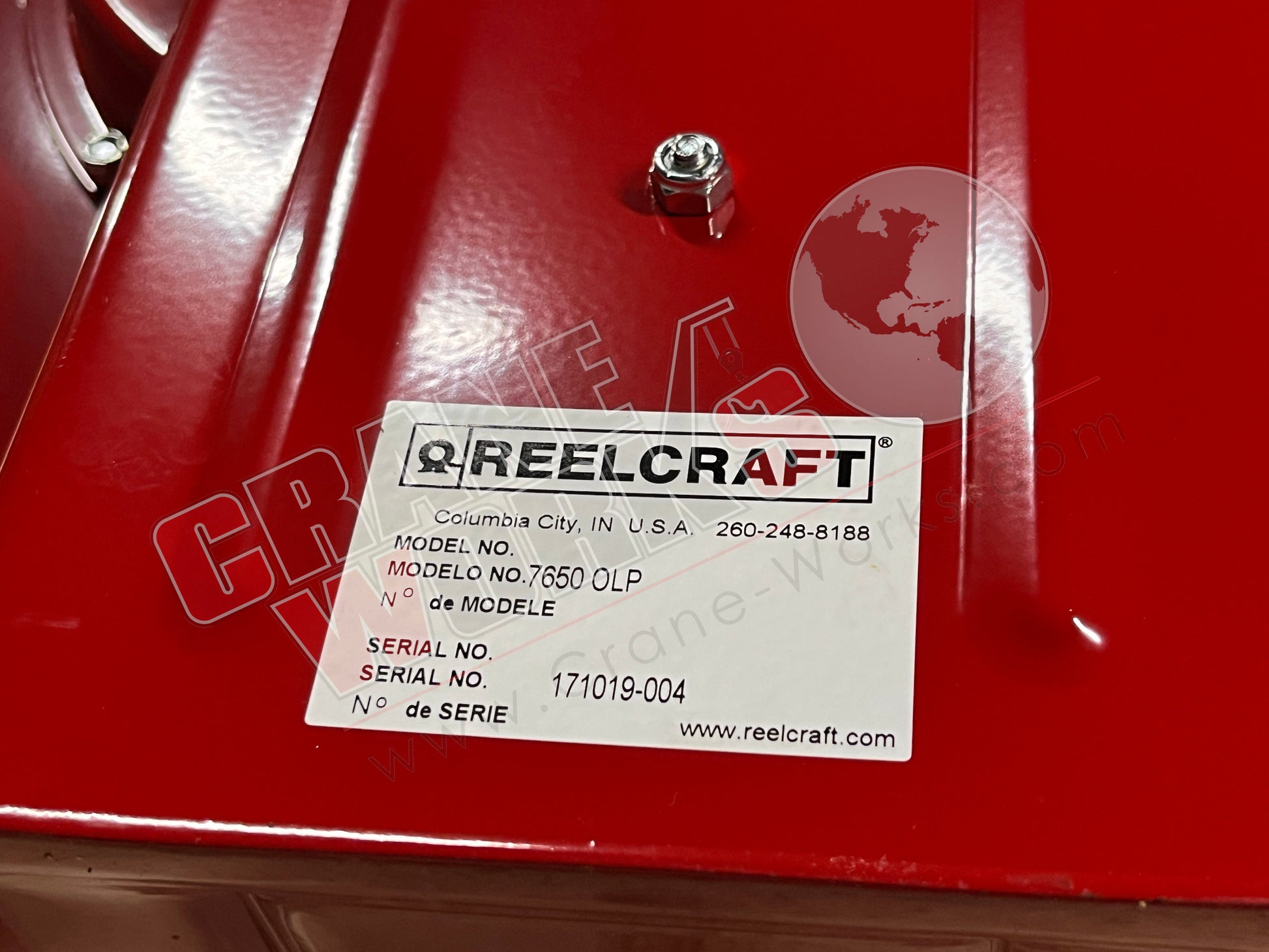 Picture of 7650OLP, New 3/8" X 50' Hose Reel W/Hose.