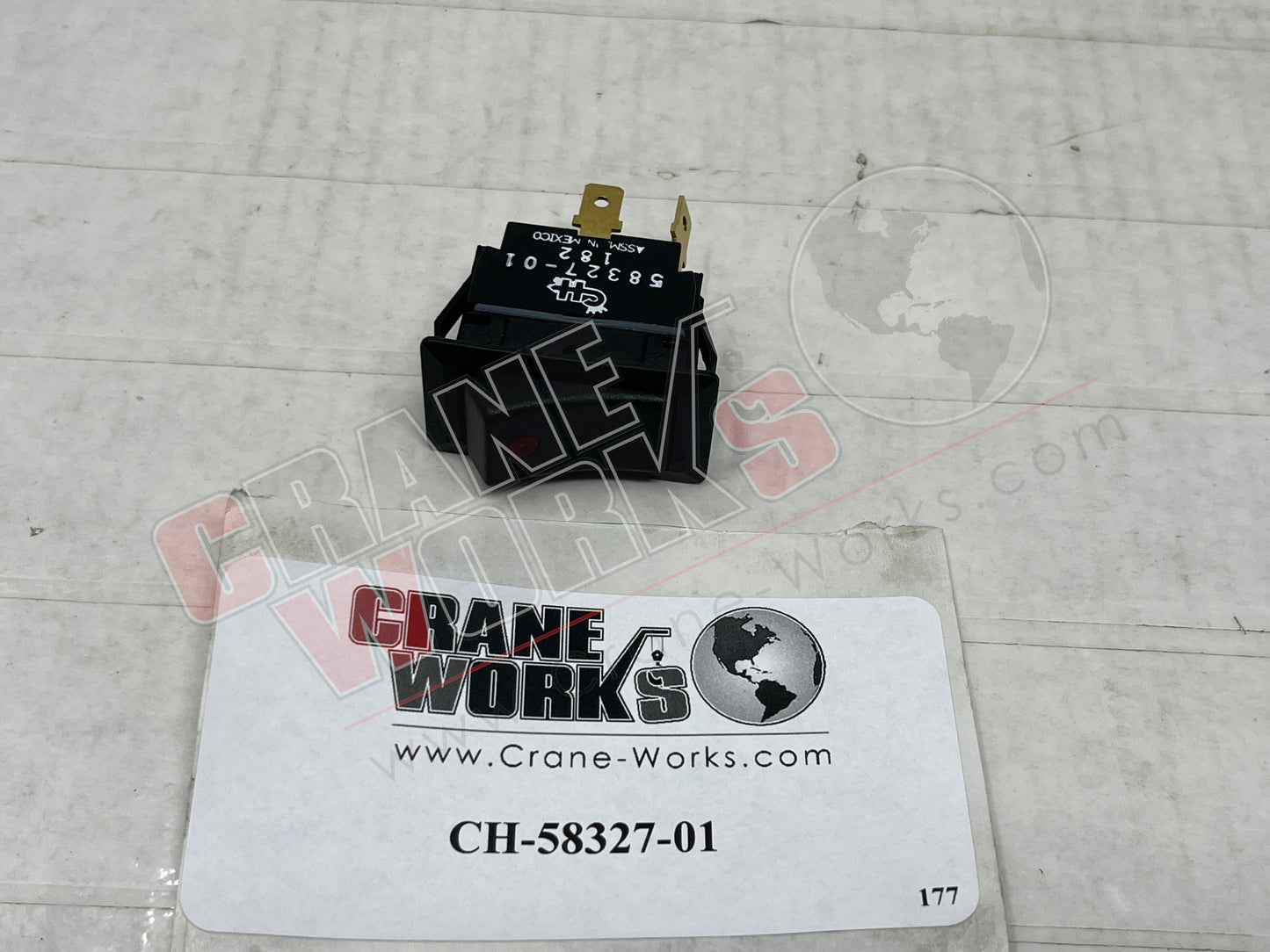 Picture of CH-58327-01, New Rocker Switch; Spst Off-On Red Led.