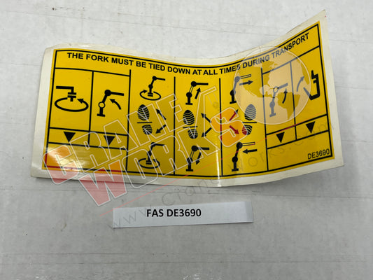 Picture of DE3690 NEW CONTROL SYMBOLS