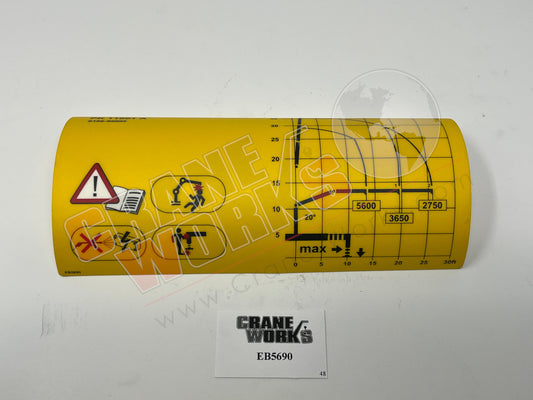 Picture of EB5690, LOAD CHART DECAL, DE-RATED