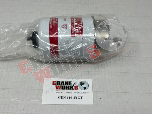 Picture of GEN 116151GT NEW FUEL/WATER SEPERATOR *NOTE*