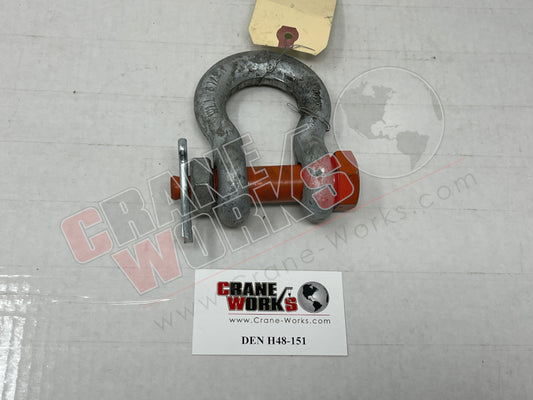 Picture of DEN H48-151 NEW SHACKLE, BOLT  3/4" / 6.5 TON