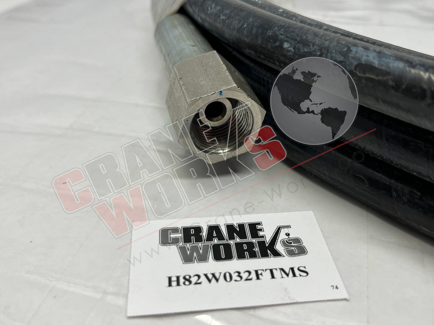Picture of 3/8" Hose 3/4"X16 Unf Ends, angle 3