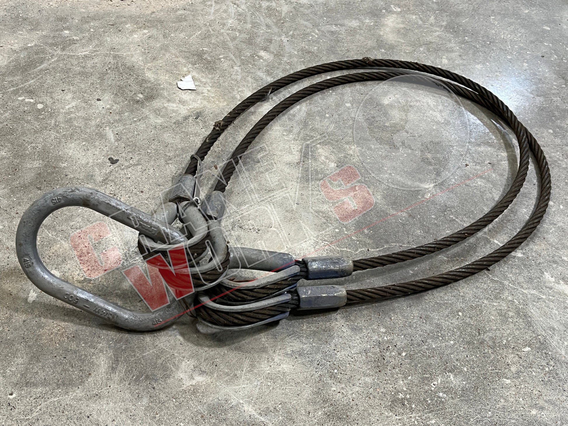 Picture of HH202TTS60, 1/2" X 60" 2-LEG BRIDLE SLING