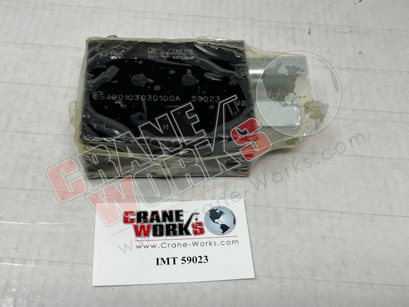 59023 NEW LOAD HOLDING VALVE CraneWorks