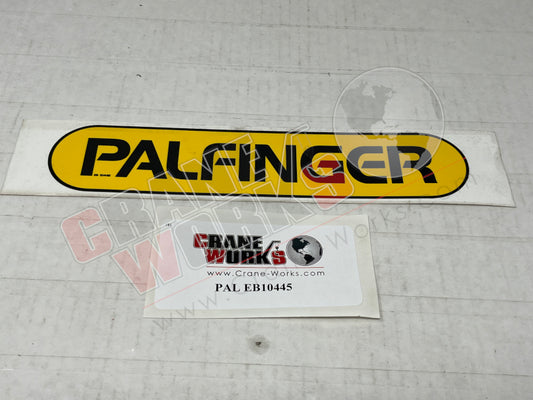 Picture of EB10445 NEW DECAL, PALFINGER LOGO, 24MM