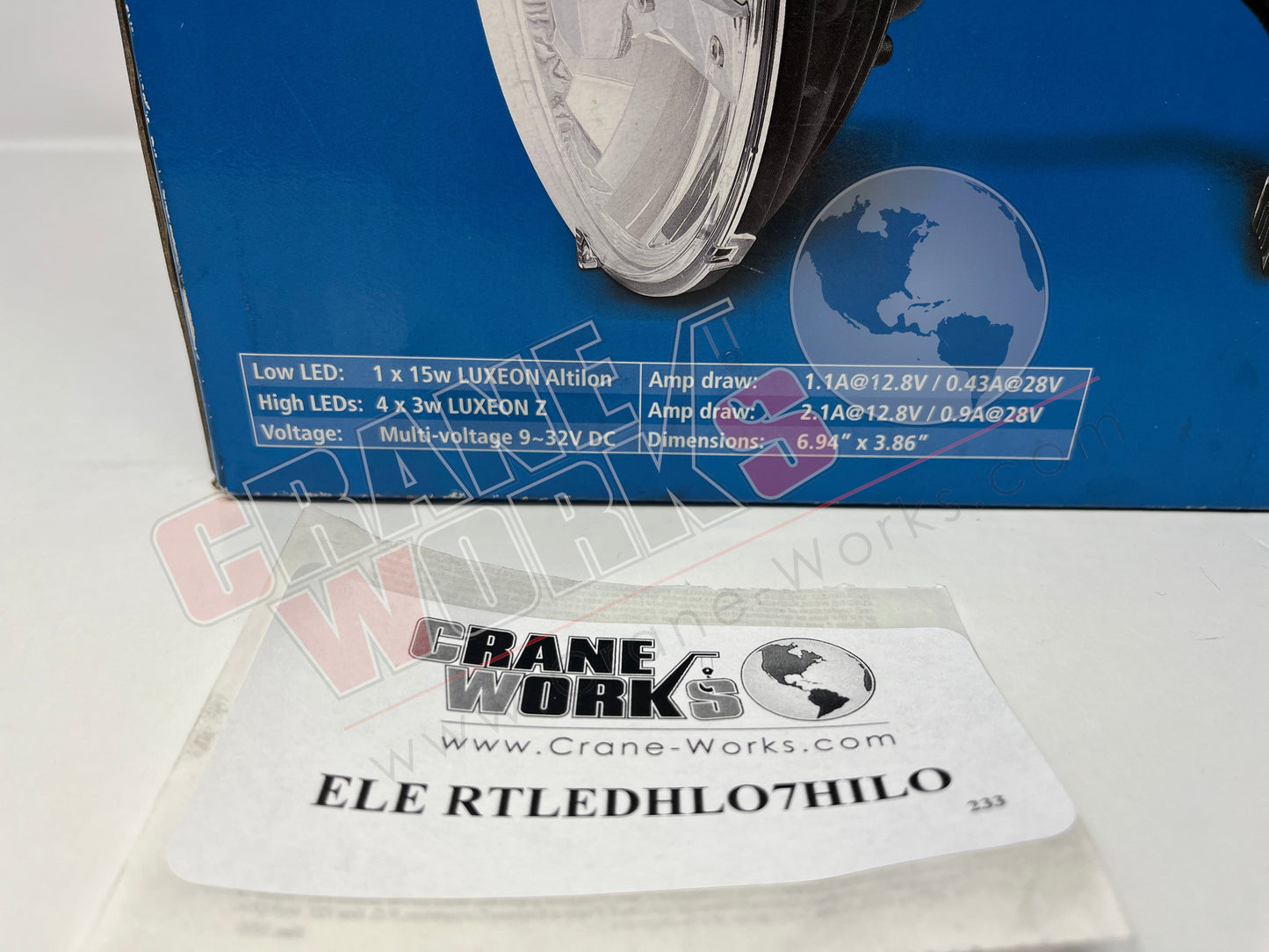 Picture of RTLEDHLO7HILO, New Led Headlamp Round.