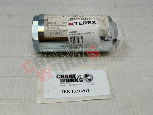 Picture of TER 13216912 NEW HIGH PRESSURE SAFETY FILTER