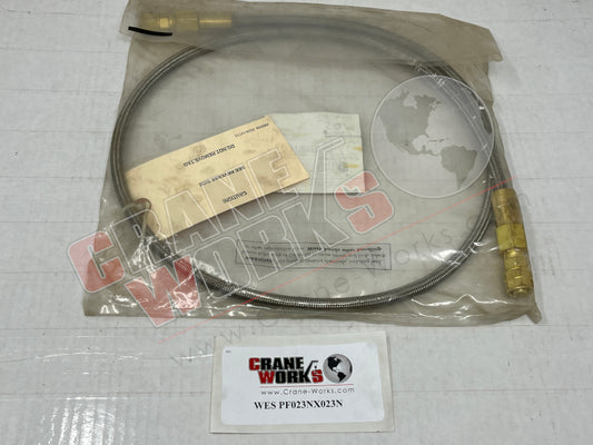 Picture of WES PF023NX023N NEW 4' SS ACETYLENE HOSE